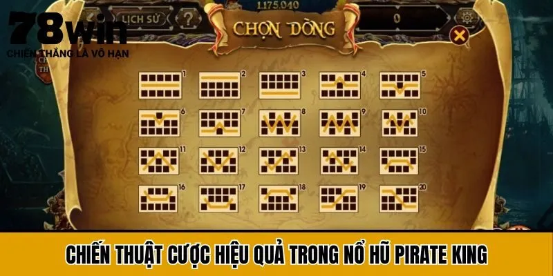 Chiến thuật cược hiệu quả trong nổ hũ Pirate King